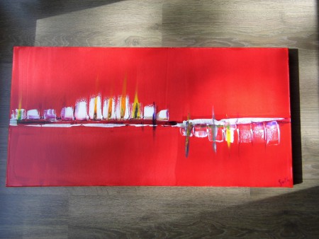 Flammes, Acrylique, 